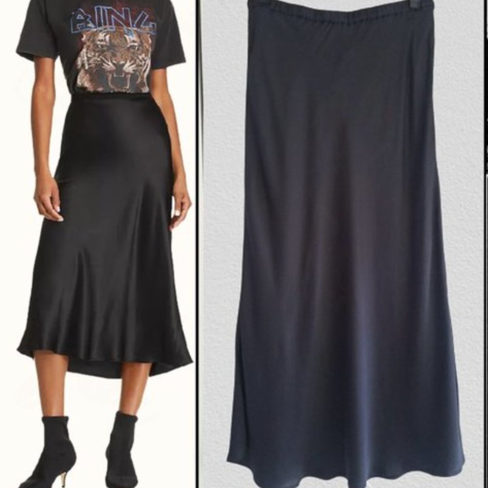 Black Young Fabulous Broke midi skirt